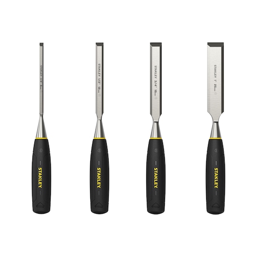 STANLEY İSKARPELA SETİ, 4 PARÇA, MAVİ, 6,12,18,25MM