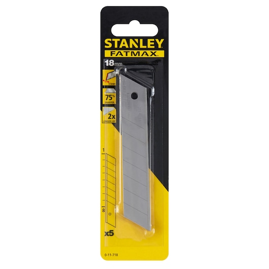 STANLEY® FATMAX® 18 mm Snap-off blade x5