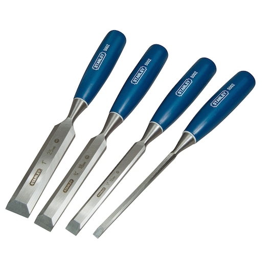STANLEY İSKARPELA SETİ, 4 PARÇA, MAVİ, 6,12,18,25MM