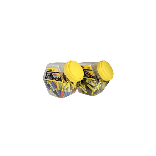 1-47-329, STANLEY® Mini Fine Tip Marker in Container X72 (Red, Green & Blue), Packaging