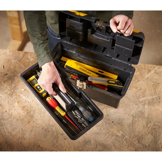 STANLEY 16 in. Tool Box with Metal Latch