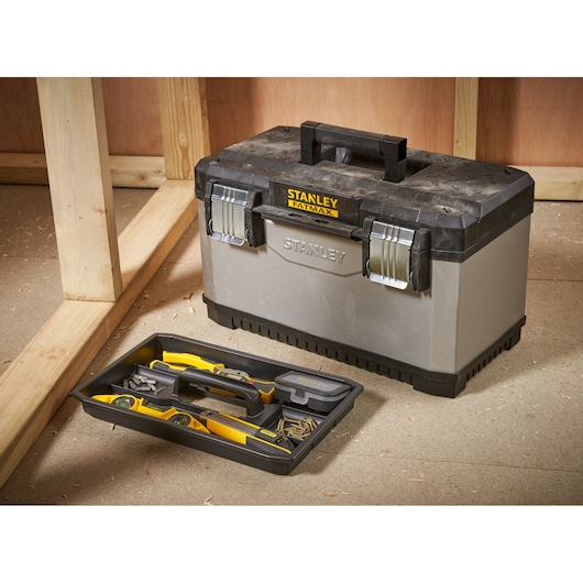 STANLEY FATMAX 20 in. Metal Plastic Tool Box