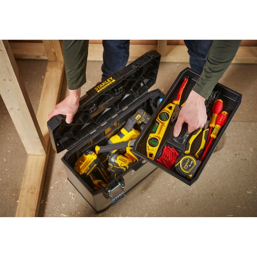 STANLEY FATMAX 23 in. Metal Plastic Tool Box