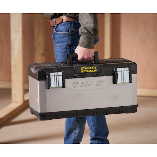 STANLEY FATMAX 23 in. Metal Plastic Tool Box