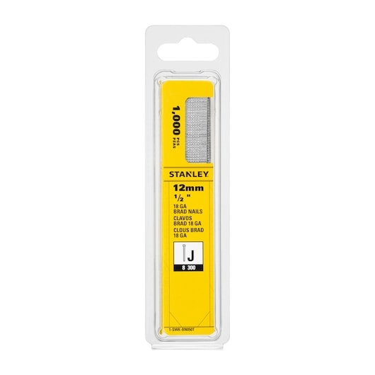 STANLEY® Type E/J Brad Nails - 12mm