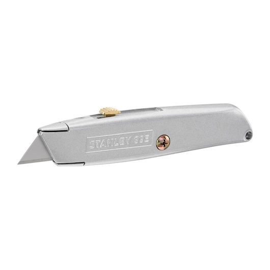 STANLEY® 155mm 99E Retractable Blade Utility Knife with 3 replacement blades
