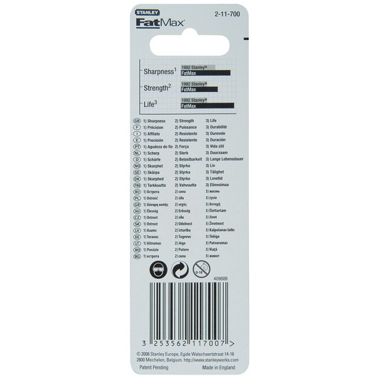 STANLEY FATMAX RÖTUŞ BIÇAK YEDEĞİ 10X1 PAKET