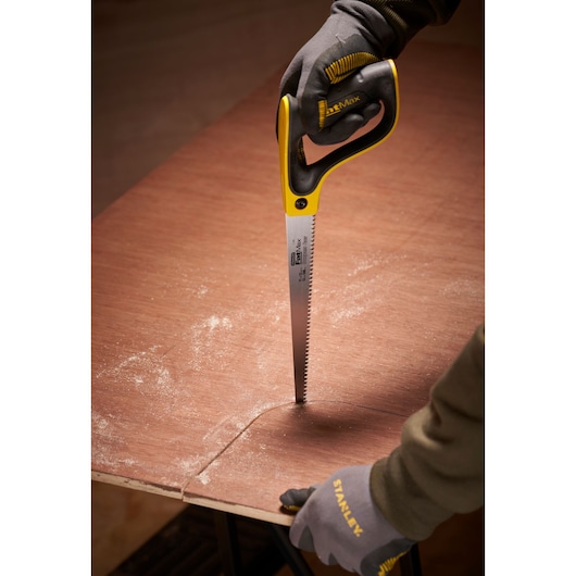 Stanley Fatmax 12"F/Max Comp/Saw 11Tpi J/Cut Fin Hp Side View