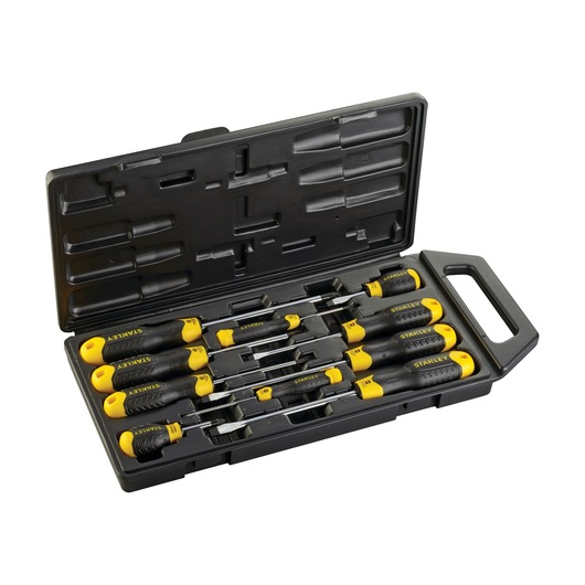 STANLEY® CUSHION GRIP™ Tornavida Pozidriv Paralel Tornavida Seti (10 adet)
