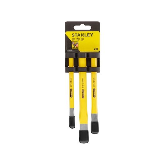 Stanley Kit 3Pc Cold Chisel Side View