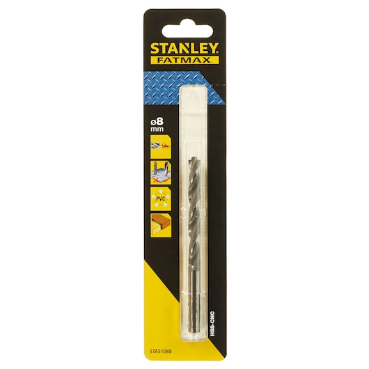 Stanley 8x117mm FATMAX HSS-CNC DIN 338 Metal Matkap Ucu