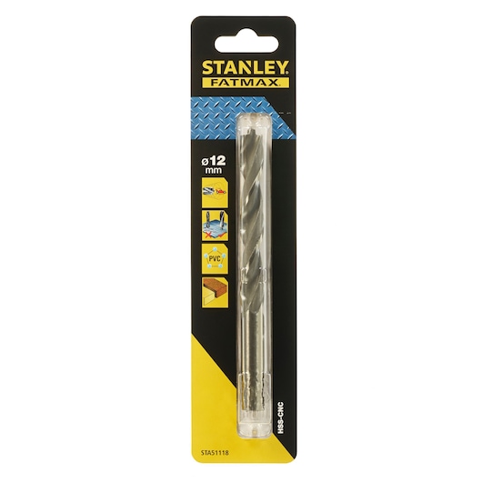 Stanley 12x151mm FATMAX HSS-CNC DIN 338 Metal Matkap Ucu