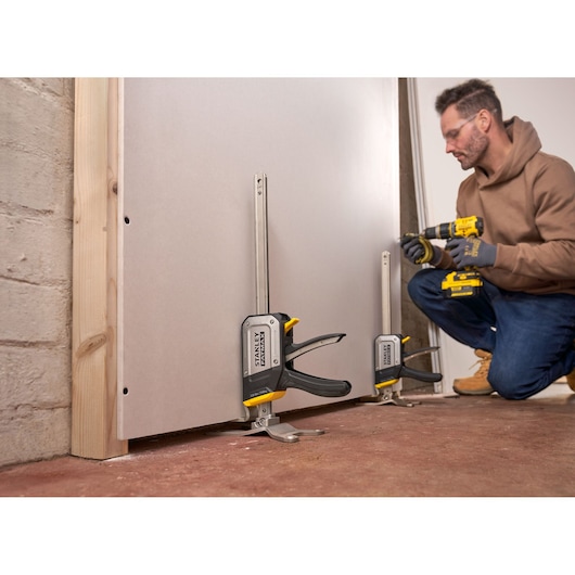 STANLEY FATMAX TradeLift Application Image. Plasterboard Installation