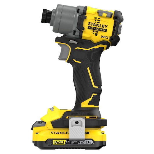 18V STANLEY® FATMAX® V20 Cordless Brushless 3-Speed Impact Driver with 2 x 2.0Ah Lithium Ion Batteries, Charger and Kit Box