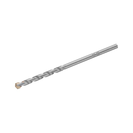 STANLEY STA53080-QZ masonry drill bit silver side view on white background.