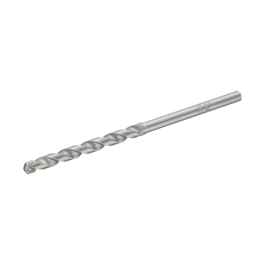 STANLEY STA53095-QZ masonry drill bit, silver color, side angle, shown on white background.