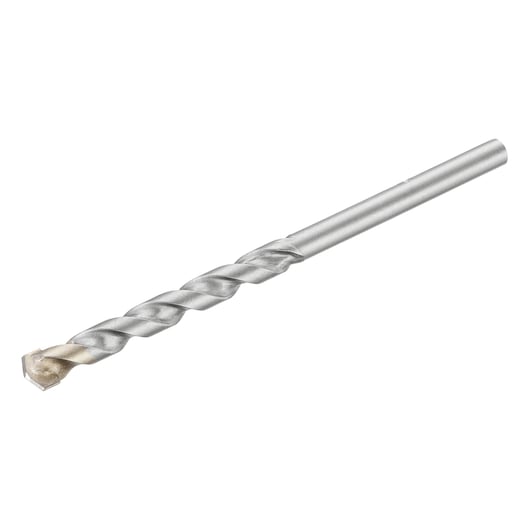 STANLEY STA53105 silver masonry drill bit, spiral design, side view, on white background.