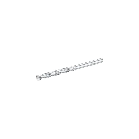 STANLEY STA53115 silver masonry drill bit, side angle, spiral fluted design, white background.