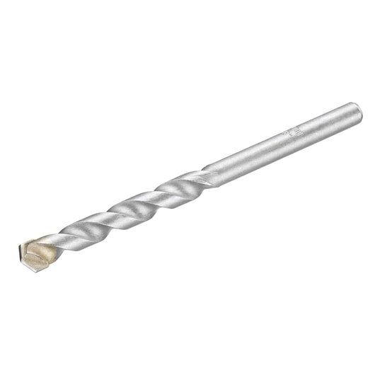 STANLEY STA53120 masonry drill bit silver side angle, spiral flute and carbide tip visible.