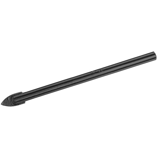 STANLEY STA53232 black tile drill bit side view on white background.