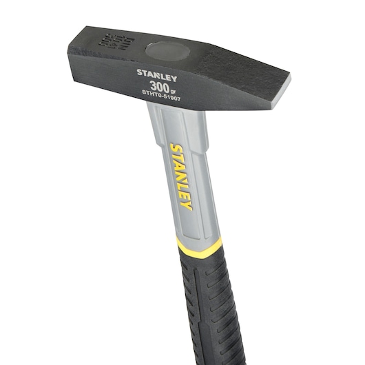 Stanley 300g hammer with black head and grey handle, product STHT0-51907, shown on white background.